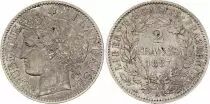 Francia 2 Francs Ceres - 1887 A Paris Silver
