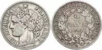 Francia 2 Francs Ceres - 1887 A Paris Silver