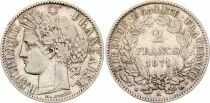 Francia 2 Francs Ceres - 1887 A Paris Silver