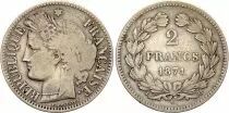 Francia 2 Francs Ceres - 1887 A Paris Silver