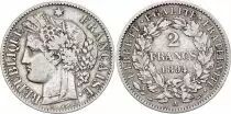 Francia 2 Francs Ceres - 1895 A Paris Silver