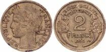 Francia 2 Francs Laureate head - 1935