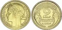 Francia 2 Francs Laureate head -1935