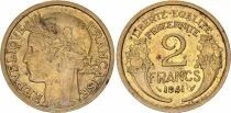 Francia 2 Francs Laureate head -1941