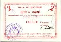 Francia 2 Francs Mayenne City