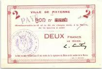 Francia 2 Francs Mayenne City