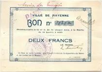 Francia 2 Francs Mayenne City