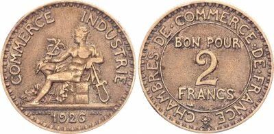 Francia 2 Francs Mercury seated - 1927