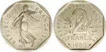 Francia 2 Francs Seed sower - 1980 - UNC