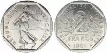 Francia 2 Francs Seed sower - 1991
