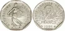 Francia 2 Francs Seed sower - 1995 VF+