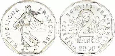Francia 2 Francs Seed sower - 2000 - BU