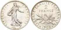 Francia 2 Francs Semeuse - 1908 - Silver