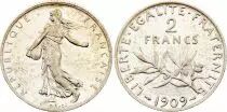 Francia 2 Francs Semeuse - 1909 - Silver
