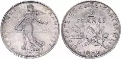 Francia 2 Francs Semeuse - 1909