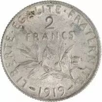 Francia 2 Francs Semeuse - 1919