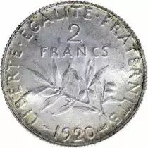Francia 2 Francs Semeuse - 1920