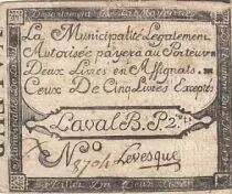 Francia 2 livres - Mayenne - Laval municipality - ND