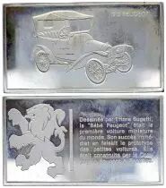 Francia 2 Oz Silver Bar - Medaillier Franklin - B&eacute;b&eacute; Peugeot (1913) - Silver - 1982 - XF to AU