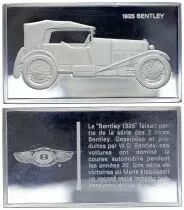 Francia 2 Oz Silver Bar - Medaillier Franklin - Bentley 1925 (1925) - Silver - 1982 - XF to AU