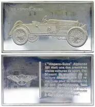 Francia 2 Oz Silver Bar - Medaillier Franklin - Hispano-Suiza (1912) - Silver - 1982 - XF to AU