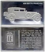 Francia 2 Oz Silver Bar - Medaillier Franklin - Isotta Fraschini (1930) - Silver - 1982 - XF to AU