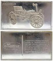 Francia 2 Oz Silver Bar - Medaillier Franklin - Marcus Strassenwagen (1875) - Silver - 1982 - XF to AU