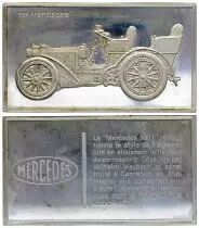 Francia 2 Oz Silver Bar - Medaillier Franklin - Mercedes 1901 (1901) - Silver - 1982 - XF to AU
