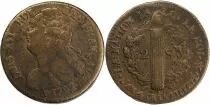 Francia 2 sols - Louis XVI - King of Fran&ccedil;ais - 1792 BB
