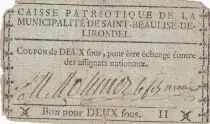 Francia 2 Sous - Aveyron - Saint Beaulise de Lirondel - 1791-1792