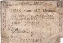 Francia 2 Sous 6 Deniers - Jura - Commune de Saint Claude - 1792