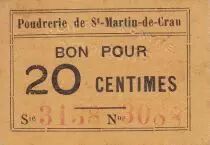 Francia 20 cent. Saint-Martin-de-Crau Poudrerie