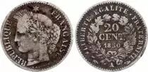 Francia 20 Centimes Ceres - 1850 A Paris Silver
