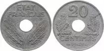 Francia 20 Centimes French State - 1943