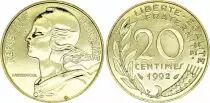 Francia 20 centimes Lagriffoul - 1991 BU frappe m&eacute;daille