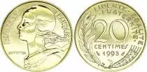 Francia 20 centimes Lagriffoul - 1991 BU frappe m&eacute;daille