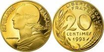 Francia 20 centimes Lagriffoul - 1993 - Proof