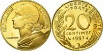 Francia 20 centimes Lagriffoul - 1997 BU