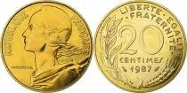 Francia 20 Centimes Marian - 1987 - from UNC set