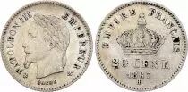Francia 20 Centimes Napoleon III - 1867 BB Strasbourg - Silver
