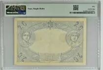 Francia 20 Francs - 1875 - Serial E.360 - PMG 50 - P.61a