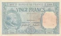 Francia 20 Francs - Bayard - 02-11-1916 - Serial Z.830