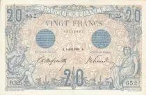 Francia 20 Francs - Blue - 06-04-1906 - Serial O.325