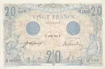 Francia 20 Francs - Blue - 18-05-1912 - Serial H.1832