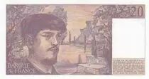 Francia 20 Francs - Debussy  - 1983 - Serial J.012