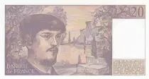 Francia 20 Francs - Debussy  - 1988 - Serial B.023