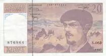 Francia 20 Francs - Debussy  - 1997 - Serial M.063