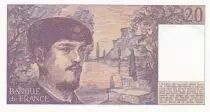 Francia 20 Francs - Debussy - 1980 - Serial E.001