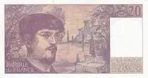 Francia 20 Francs - Debussy - 1980 - Serial G.006