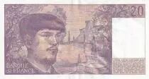 Francia 20 Francs - Debussy - 1980 - Serial J.006